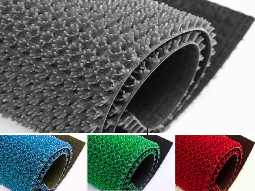 GreenLife PP (Polypropylene) Floor Mat(GREY 2 Feet X4 Feet, Small)