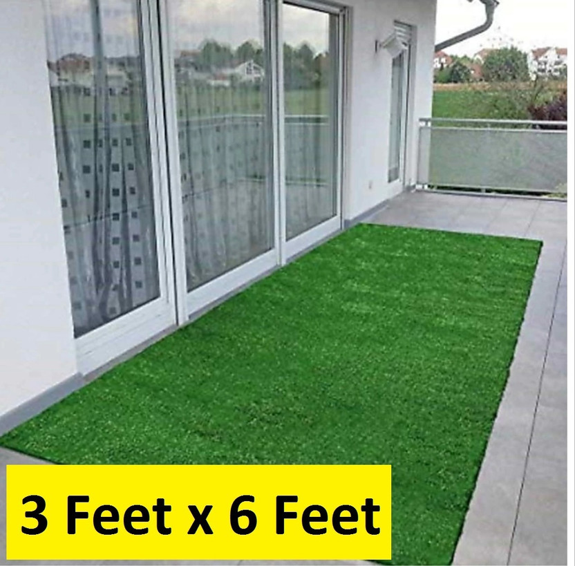 AAVAHAN Artificial Grass, PP (Polypropylene) Floor Mat(Green, Extra Large)