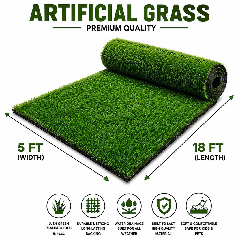 Pranavi Pranavi collection PP (Polypropylene) Floor Mat(Green, Extra Large) - Flipkart Deal