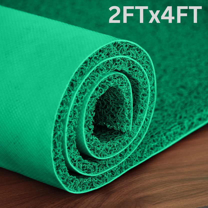 Lifekrafts PVC (Polyvinyl Chloride) Door Mat(Green Cushion Noodle Floor Mat 2 FT X 4 FT, Medium)
