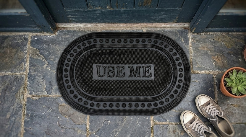 kraj kraj PVC (Polyvinyl Chloride) Floor Mat(Black, Medium) - Flipkart Deal