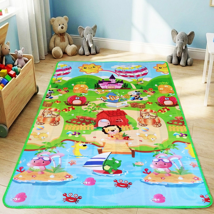 Rugana PP (Polypropylene) Baby Play Mat(Multicolor, Large)