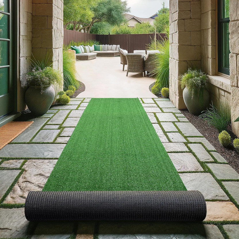 AAVAHAN AAVAHAN Artificial Grass Floor Mat(2 x 12 Feet, Green, Extra Large) - Flipkart Deal
