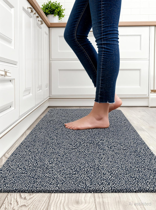 shivay creations PVC (Polyvinyl Chloride) Door Mat(Grey, Large)