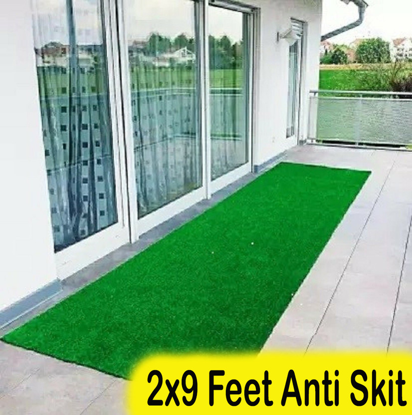 GREENGRASS GREENGRASS Artificial Grass, PP (Polypropylene), PVC (Polyvinyl Chloride) Door Mat(Green, Extra Large) - Flipkart Deal