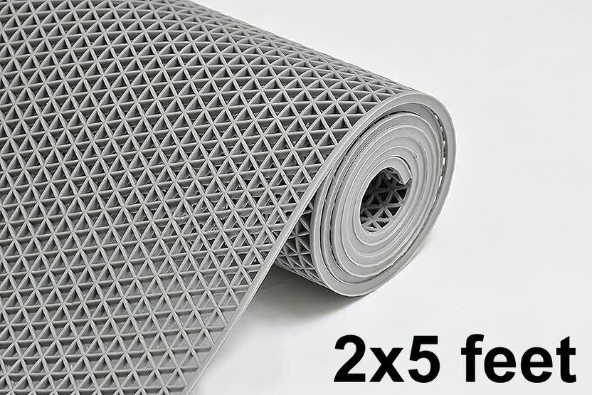Benchmark Rubber Floor Mat(Grey Mat 2 x 5 feet, Large)