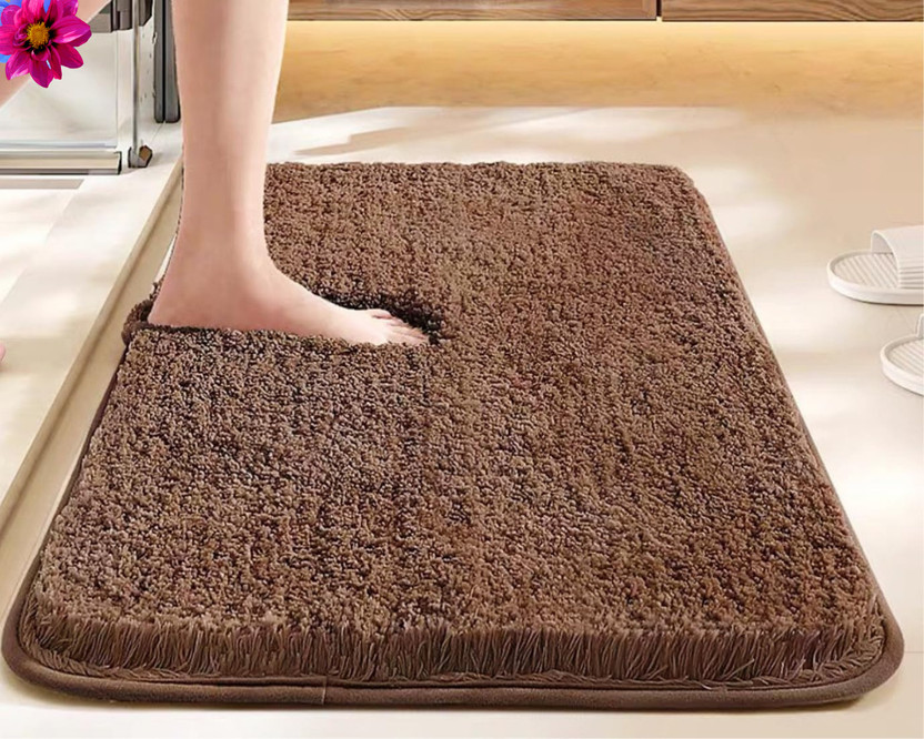 HOWNICE Rubber Door Mat(Brown, Medium)