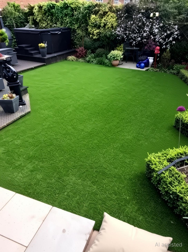 CHETANYA LOOMTEX Artificial Grass Floor Mat(Green, Free)