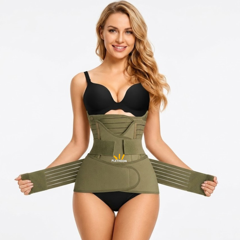 PLETHEON post pregnancy maternity support belt after c section & normal delivery(Green)