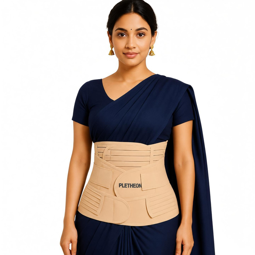 PLETHEON post pregnancy maternity support belt after c section & normal delivery(Beige)