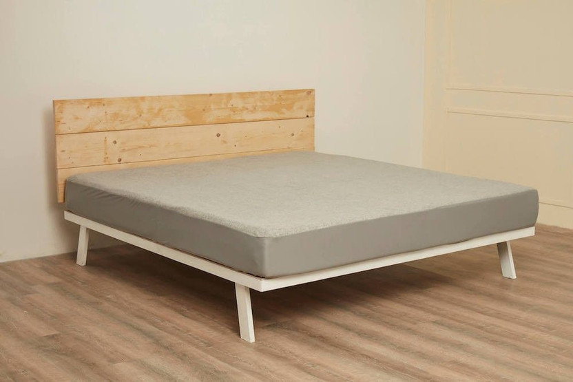 Wakefit King Size Elastic Strap Terry Cotton Breathable, Waterproof Mattress Cover(183 cm x 183 cm, Grey)