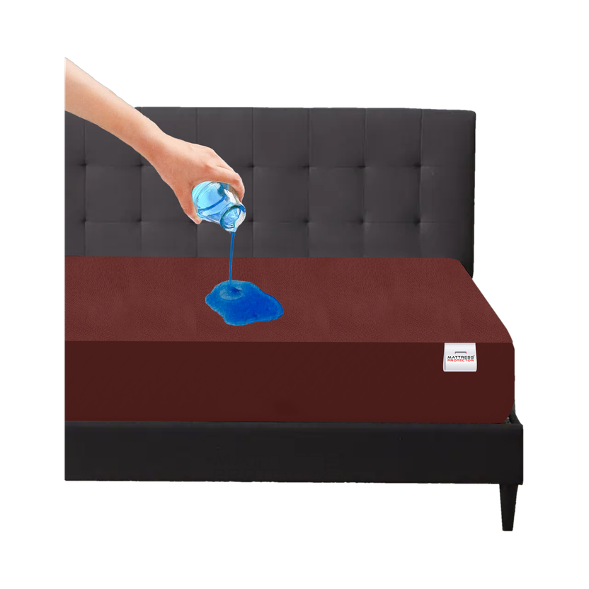 Mattress Mattress Protector Single Size Fitted Terry Cotton Breathable, Stretchable, Waterproof Mattress Cover(72 inch x 48 inch, Brown) - Flipkart Deal
