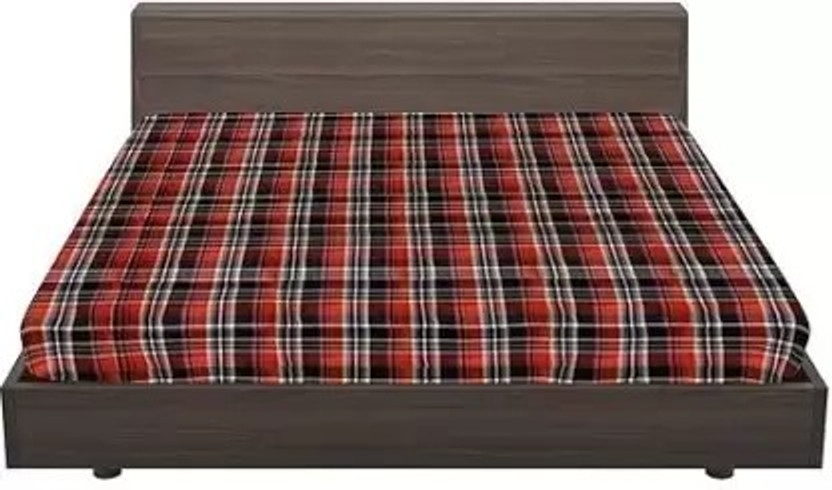 Mistik Single Size Zippered Cotton Breathable Mattress Cover(183 cm x 92 cm, Red)