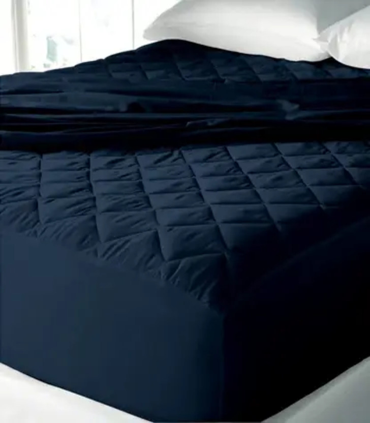 YUKU Double Size Fitted Micro Breathable, Stretchable, Waterproof Mattress Cover(180 cm x 180 cm, Blue)