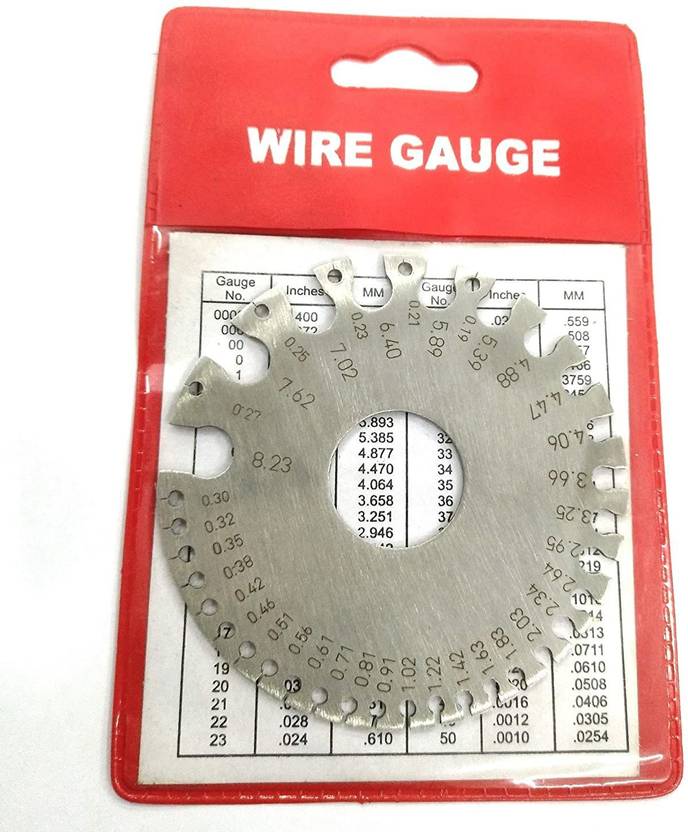 STAR TOOLLS SWG Round Wire Cable Gauge Standard Thickness Gauge & Very Clear NO and Letters