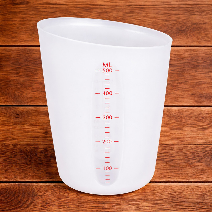 Tapan Art And Craft Silicone Measuring Cup for Epoxy Resin, Paint Art Craft Soap Candle Clay Cooking Measuring Cup(500 ml)