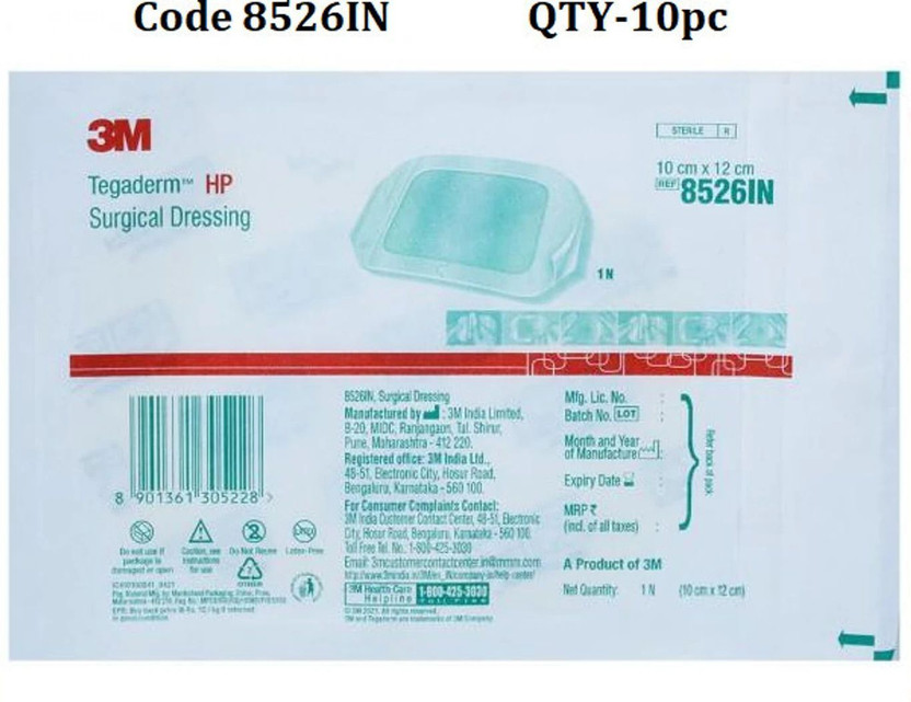 Suresupplies 8526IN 3M Tegaderm Medical Dressing Adhesive Film Films Medical Dressing