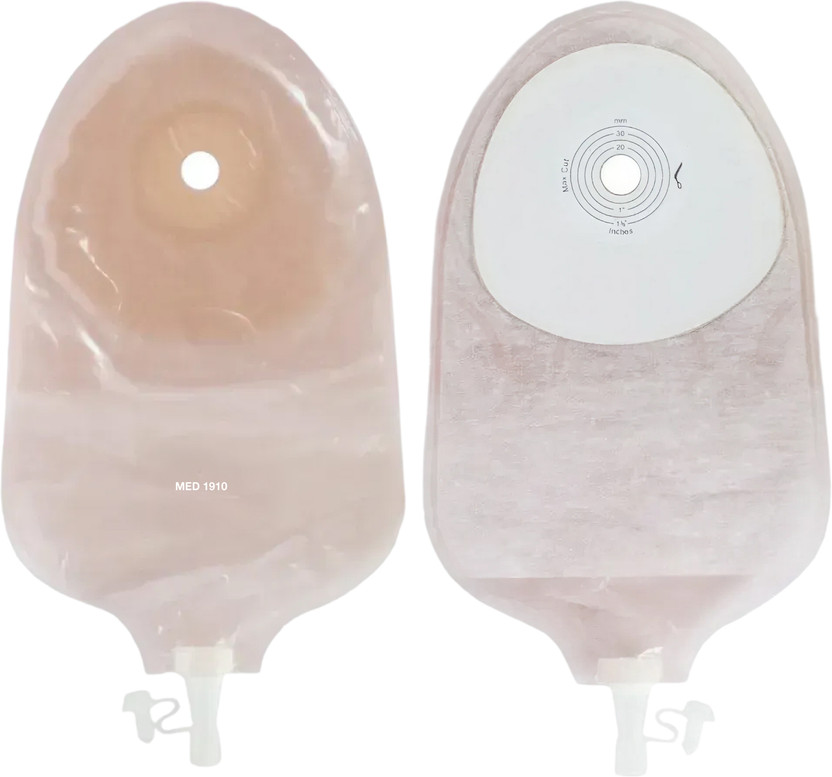 Med MED 1910 One Piece Transparent Urostomy Bag for Daily Use Films Medical Dressing(Pack of 5)
