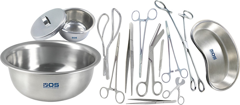 Bos Medicare Surgical Delivery Set – Premium Gynecological Instruments for Hospital & Clinic Use Medical Equipment Combo