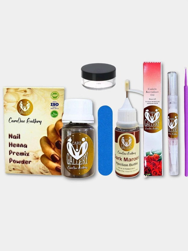 careone careone gallery DIY Nail Henna / Mehendi Kit | Natural Henna | Halal & Wudu Friendly | Maroon| Natural Mehendi(Pack of 1) - Flipkart Deal