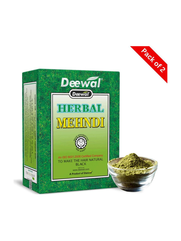 Deewal herbal Black mehndi for men & women for hair 100% Natural Mehendi(Pack of 2)