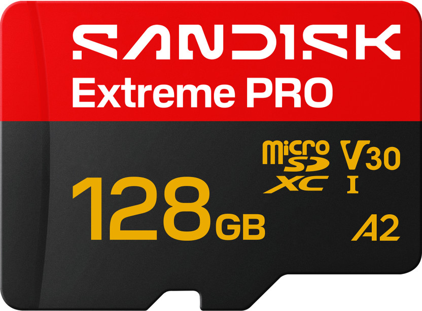 SanDisk SDSQXCJ-128G-GS6MA SANDISK Extreme PRO microSD UHS-I Card 128 GB MicroSDXC Class 10 250 MB/s  Memory Card Compatible with Mobile, Computer, Tablet, Camera, Gaming Console(With Adapter)
