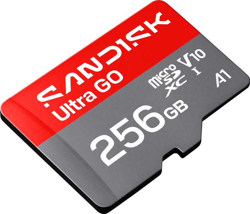 SanDisk SDSQUGN-256G-GN6MN SANDISK Ultra Go microSD 256 GB MicroSDXC Class 10 190 MB/s  Memory Card Compatible with Mobile, Computer, Tablet, Camera, Gaming Console
