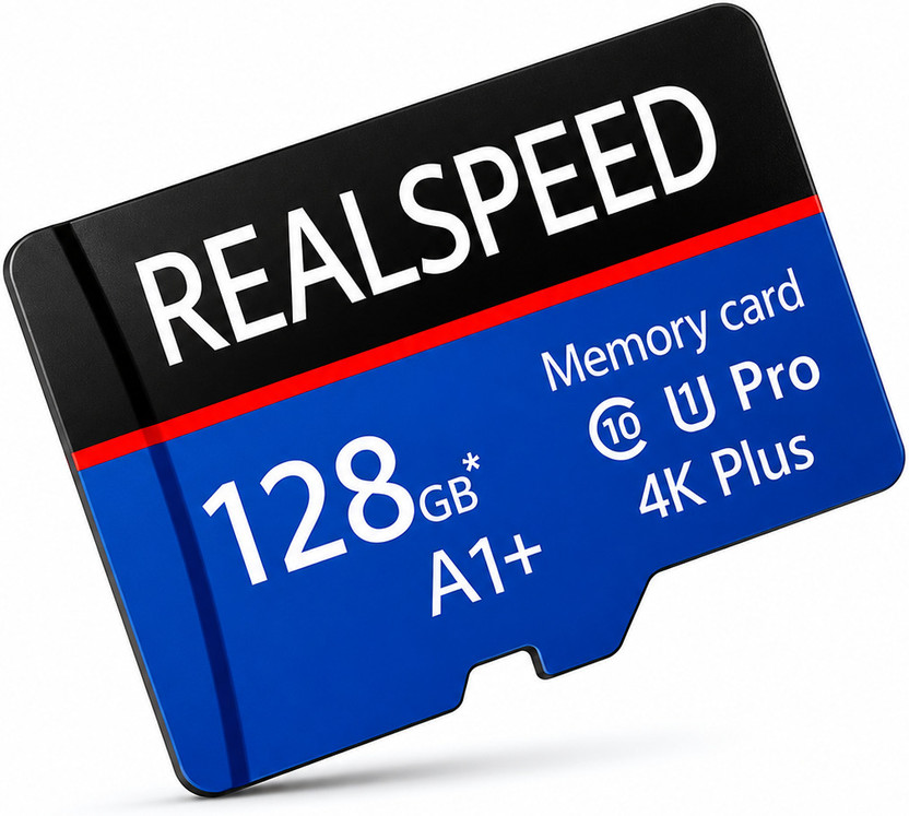 Realspeed RSP128G 4K Plus 128 GB MicroSD Card Class 10 140 MB/s  Memory Card Compatible with Computer, Gaming Console, Mobile, Tablet