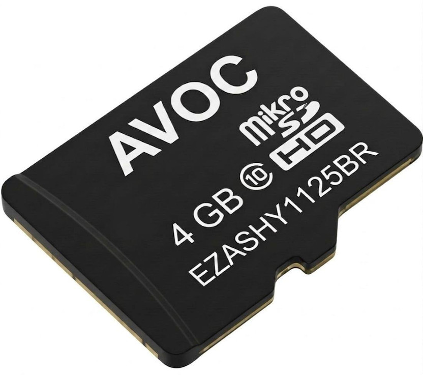 AVOC FLASH Ultra High Speed Transmission Micro HD 4 GB MicroSD Card Class 10 30 MB/s  Memory Card Compatible with Camera, Camera, Gaming Console, Mobile, Tablet