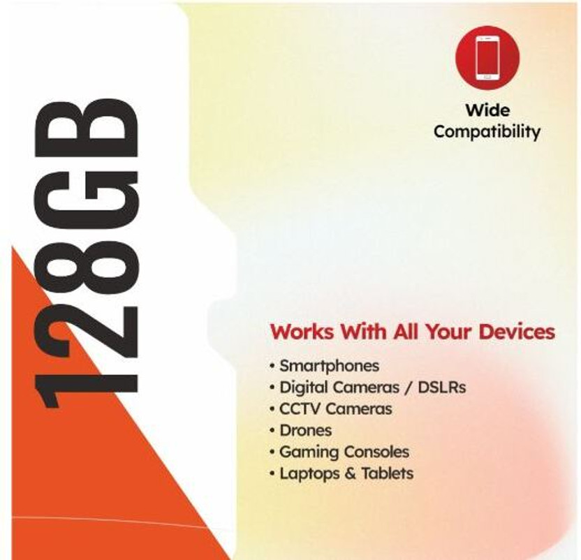 Manomay M1101-L SD CARD UHS-3 128 GB MicroSD Card Class 10 73.8 MB/s  Memory Card Compatible with Camera, Computer, Gaming Console, Mobile