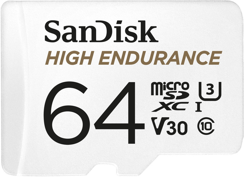 SanDisk SDSQQNR-064G-GN6IA High Endurance 64 GB MicroSD Card Class 10 100 MB/s  Memory Card Compatible with Camera, Mobile