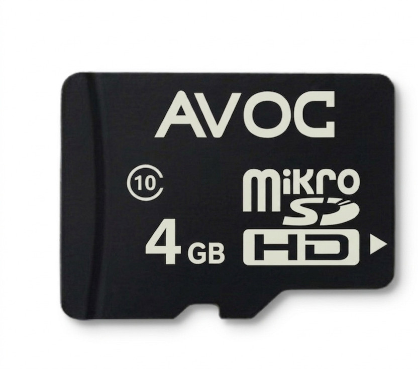 AVOC FLASH A02 MC04 Micro HD 4 GB MicroSD Card Class 10 30 MB/s  Memory Card Compatible with Camera, Computer, Gaming Console, Mobile, Tablet