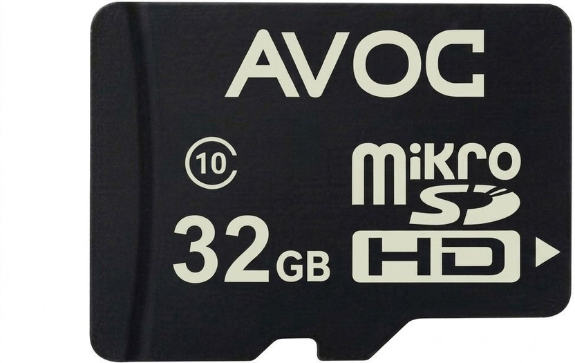AVOC FLASH A02 MC32 Micro HD 32 GB MicroSD Card Class 10 30 MB/s  Memory Card Compatible with Camera, Computer, Gaming Console, Mobile, Tablet