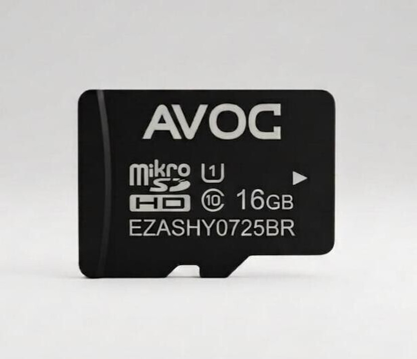 AVOC FLASH A02 MC16 Micro HD 16 GB MicroSD Card Class 10 15 MB/s  Memory Card Compatible with Camera, Computer, Gaming Console, Mobile, Tablet