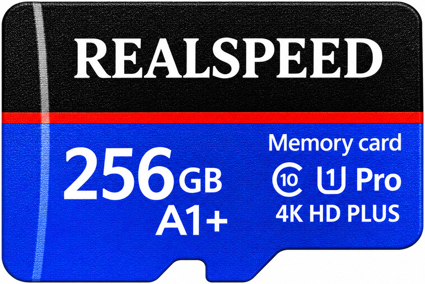 Realspeed Micro RS256G 4K HD 256 GB MicroSD Card Class 10 140 MB/s  Memory Card Compatible with Camera, Computer, Gaming Console, Mobile, Tablet