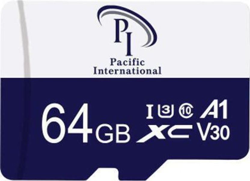 PACIFIC INTERNATIONAL microSD IU 3 (64) GB Sd Card UHS class 3 64 GB MicroSD Card UHS Class 3 85 MB/s  Memory Card Compatible with Mobile, Tablet, Computer