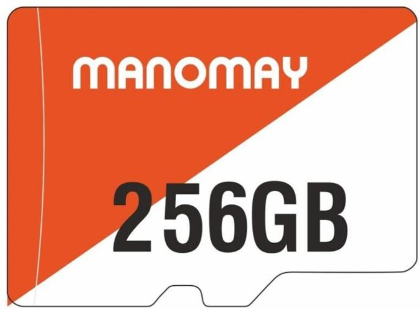 Manomay M1102-W - SD UHS-3 256 GB MicroSD Card Class 10 73.8 MB/s  Memory Card Compatible with Camera, Computer, Gaming Console, Mobile