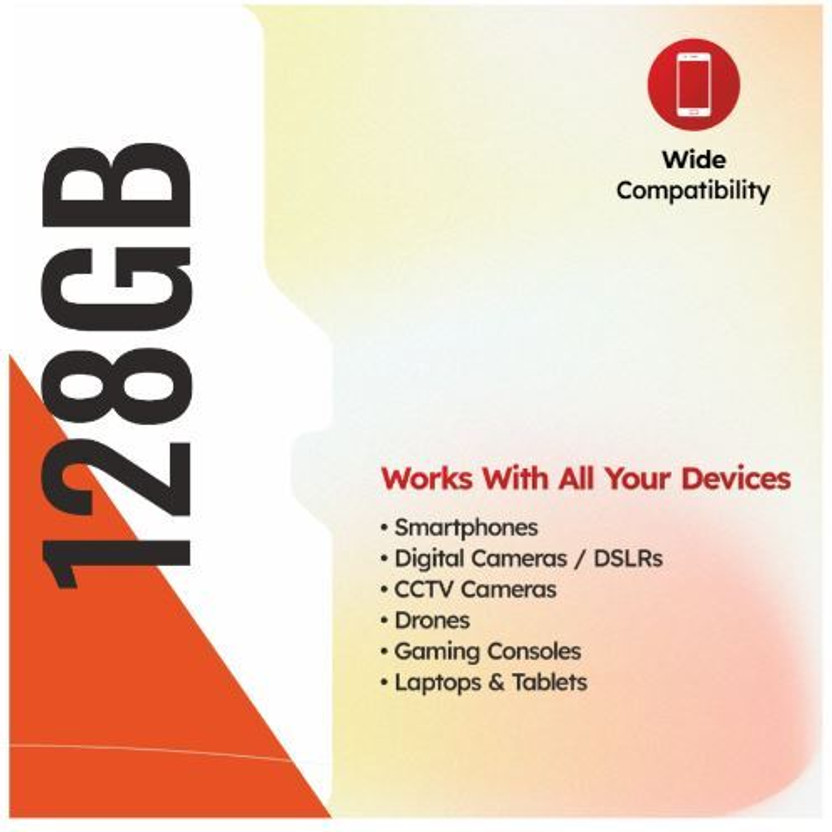 Manomay M1101-A SD-CARD- UHS-3 128 GB MicroSD Card Class 10 73.8 MB/s  Memory Card Compatible with Camera, Computer, Gaming Console, Mobile, Tablet