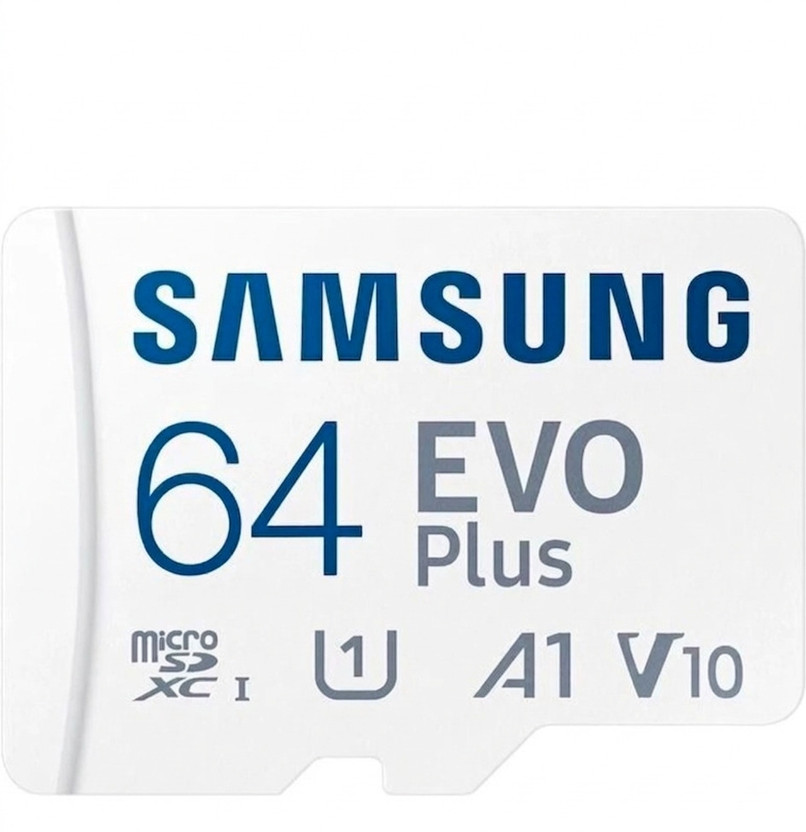 SAMSUNG EVO Class 10 10 64 GB MicroSDXC Class 10 130 MB/s  Memory Card Compatible with Camera, Computer, Gaming Console, Mobile, Tablet(With Adapter)