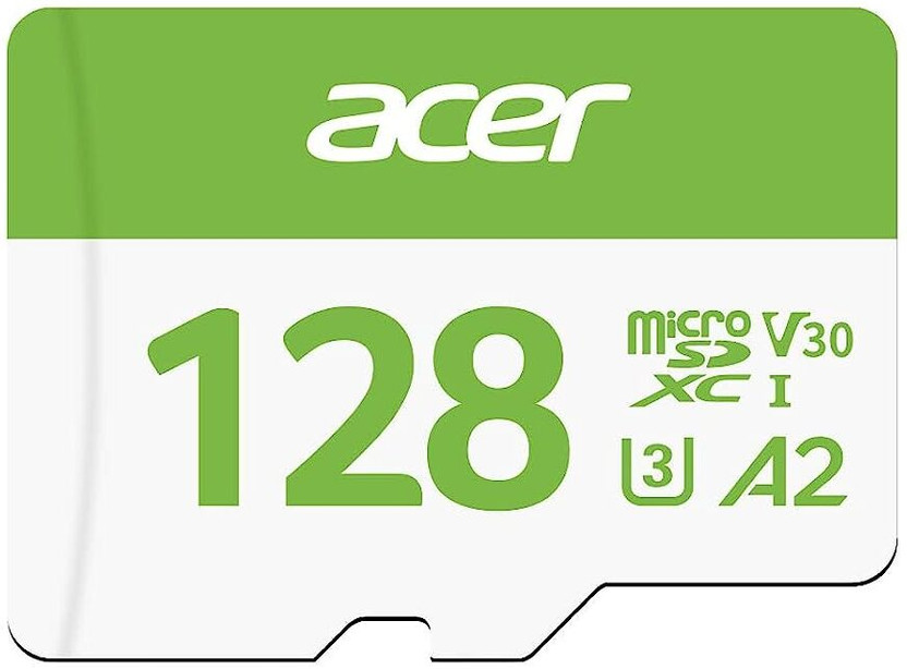 Acer MSC300 MSC300 128 GB MicroSDXC UHS Class 1 160 MB/s  Memory Card Compatible with Mobile, Tablet