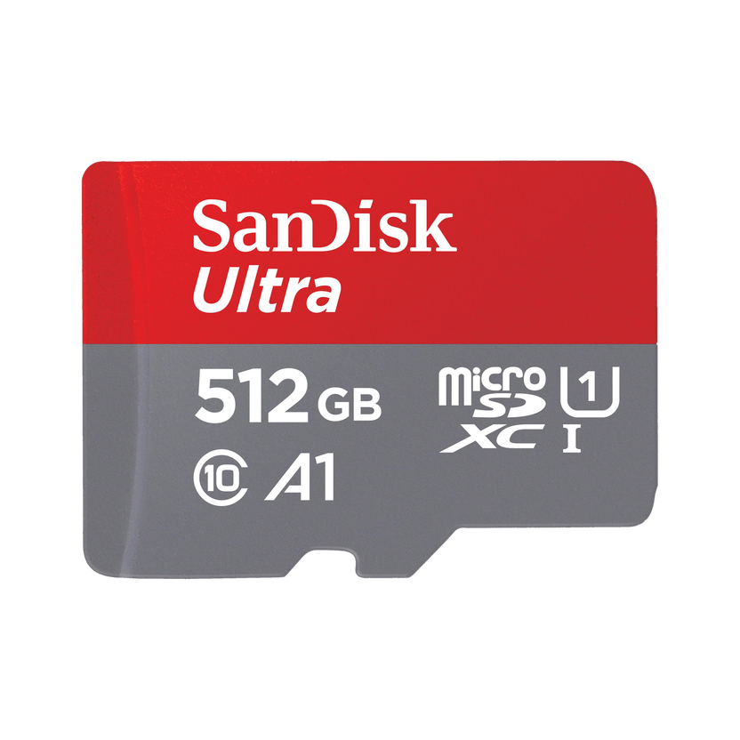 SanDisk SDSQUAC-512G-GN6MN Ultra 512 GB MicroSDXC Class 10 140 MB/s  Memory Card Compatible with Camera, Computer, Gaming Console, Mobile, Tablet