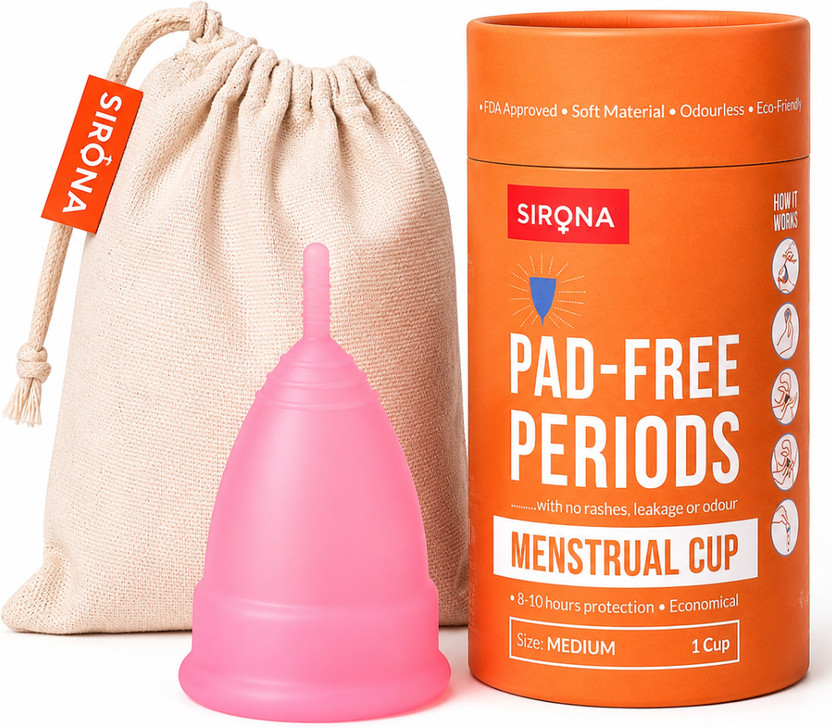 SIRONA Medium Reusable Menstrual Cup(Pack of 1)