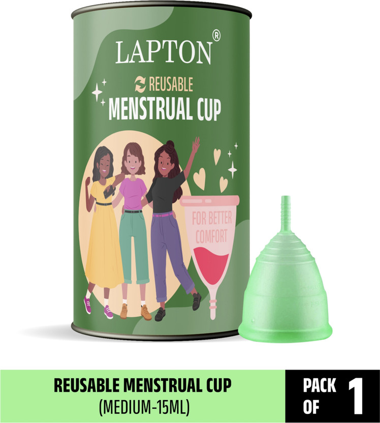 LAPTON Medium Reusable Menstrual Cup(Pack of 1)