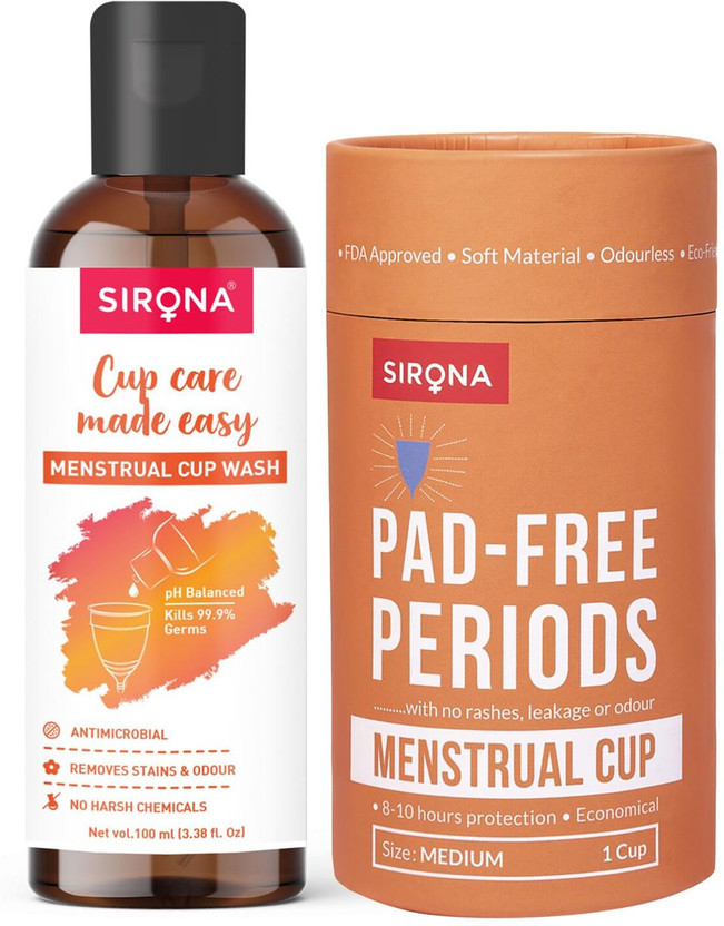 SIRONA Medium Reusable Menstrual Cup(Pack of 1)