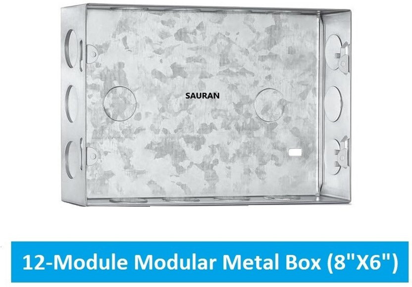 Sauran Electrical 12-Module Modular Junction Metal Box 8inchX6inch (MJB29.1) Metal Electrical Box
