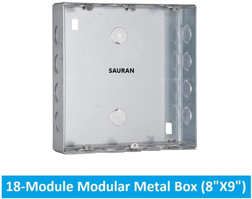 Sauran Electrical 18-Module Modular Junction Metal Box 8inchX9inch (MJB36.1) Metal Electrical Box