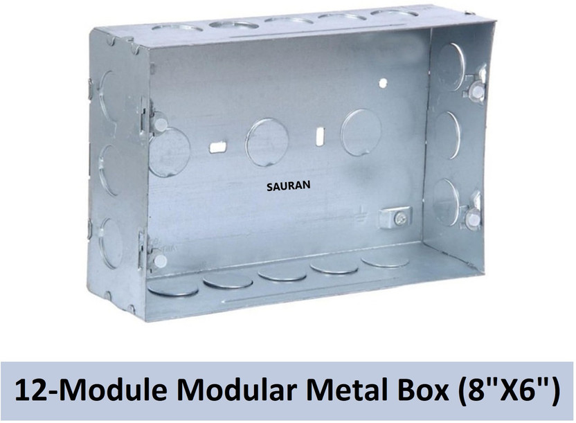 Sauran Electrical 12-Module Modular Junction Metal Box 8inchX6inch (MJB30.1) Metal Electrical Box