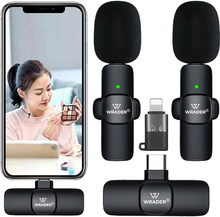 MOBIZAC K9 Collar Mic for YouTube Video Vlogs Recording Wireless Mic for Mobiles(Black)