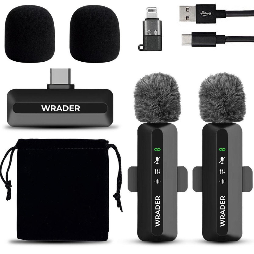 Noise MOBIZAC Wireless Mic with Fur Noise Cancelling for Video Making Vlogging Interviews ASMR Reels Recording Microphones(Black) - Flipkart Deal