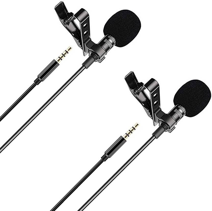 MOOZMOB Omnidirectional Clip Microphone 3.5mm Collar Mike for Youtube ASMR and Recording